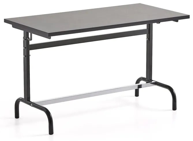 Školská lavica 184, linoleum, antracit/tmavošedá