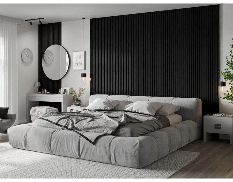 Mexen Lam-B, stenové lamely 275 × 31,5 cm, HDF doska 4 mm, ľan čierny, S100-275317-2812-069