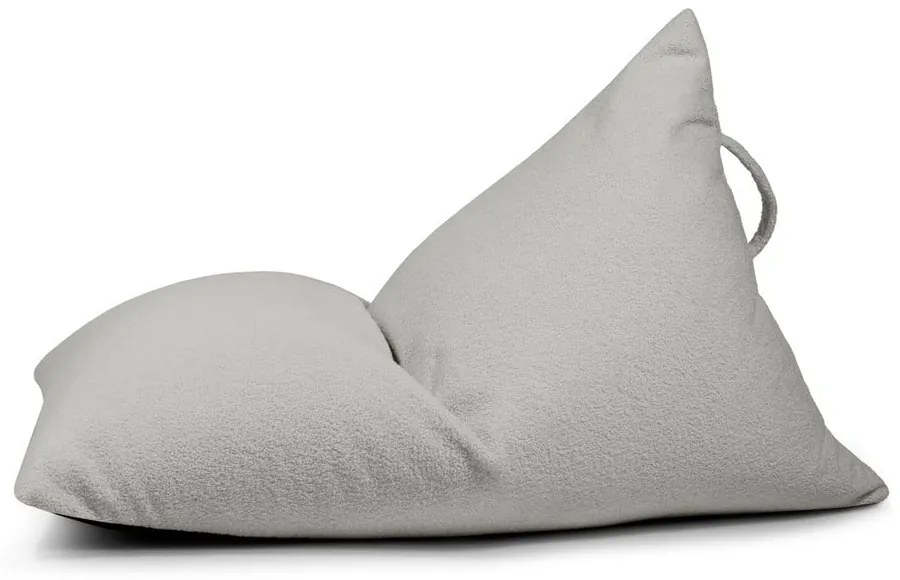 Svetlosivý detský sedací vak z textílie buklé Razzy – SLOWDOWN