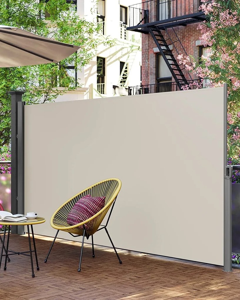 Bočná markíza Orrine 200x400 cm béžová