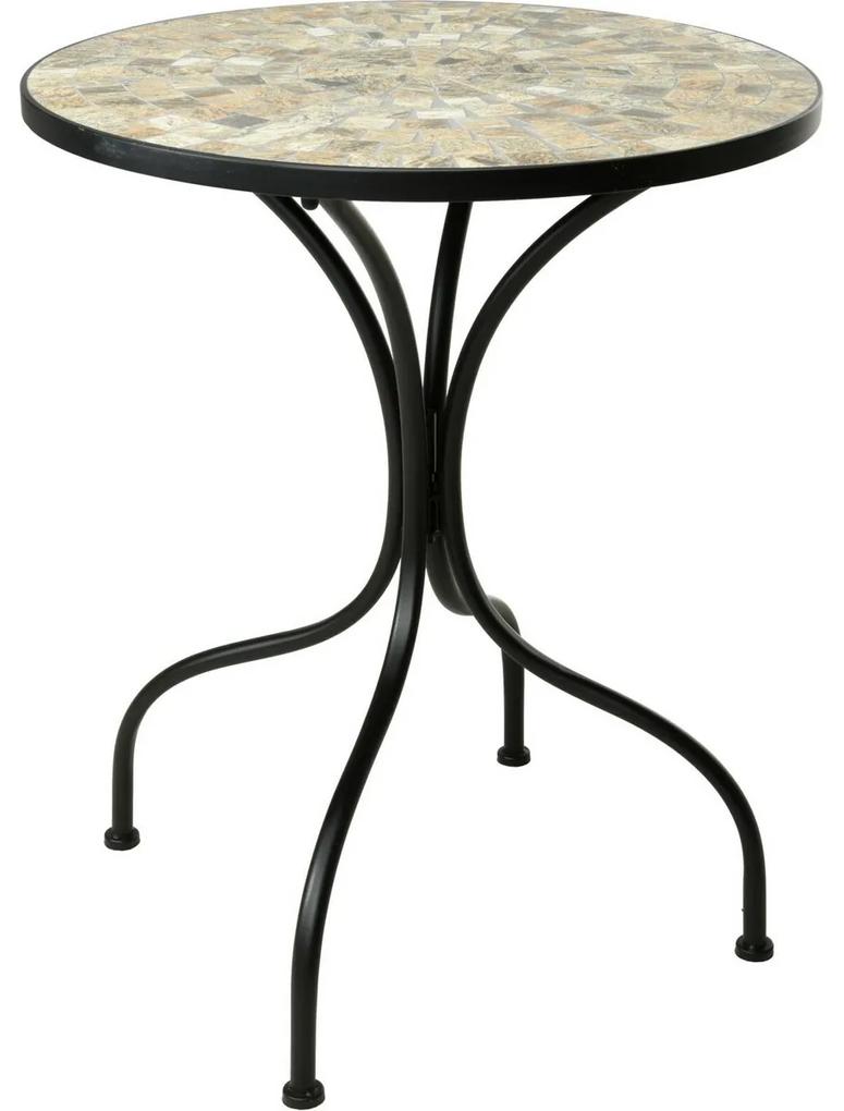 Bistro stôl Mosaic, 60 x 72 cm, kov/keramika