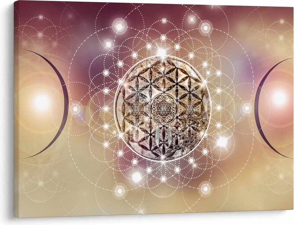 Obraz - Mandala s elementmi (70x50 cm)