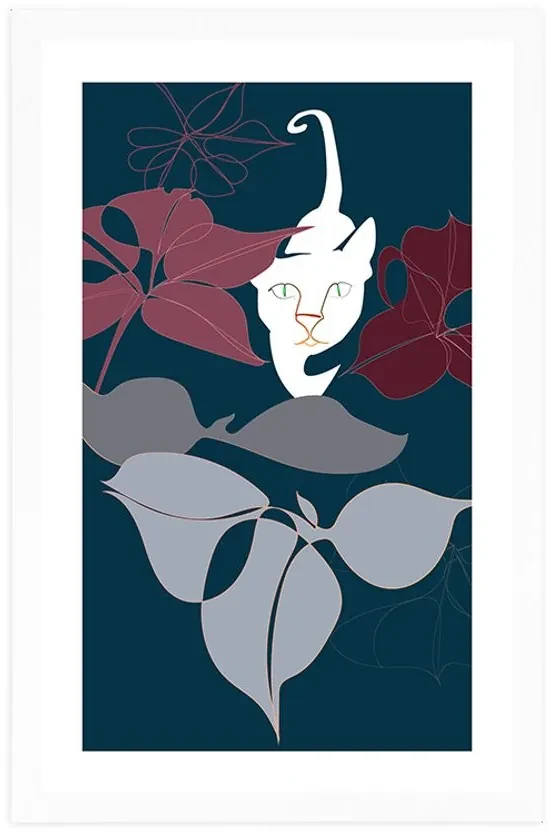 Plagát s paspartou dobrodružstvo v džungli - 40x60 white