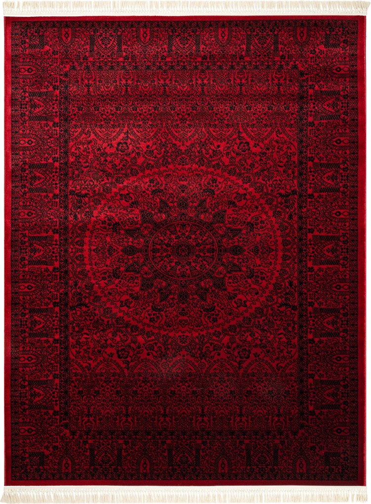 Dywany Łuszczów, Kusový koberec Orient 6039 vínový, 180x270, červená, kancelária