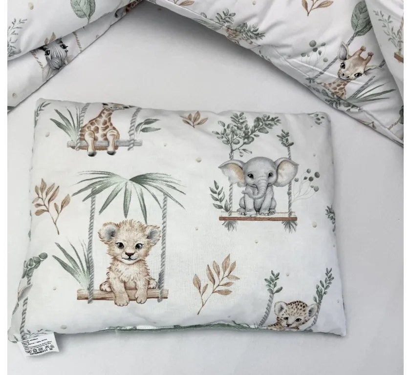5-dielna výhod. súprava pre bábätko Animals/minky krémová