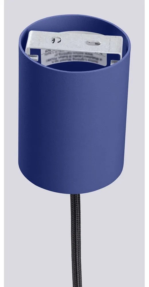 Tmavomodré závesné svietidlo so skleneným tienidlom ø 12 cm Orbital – Sollux