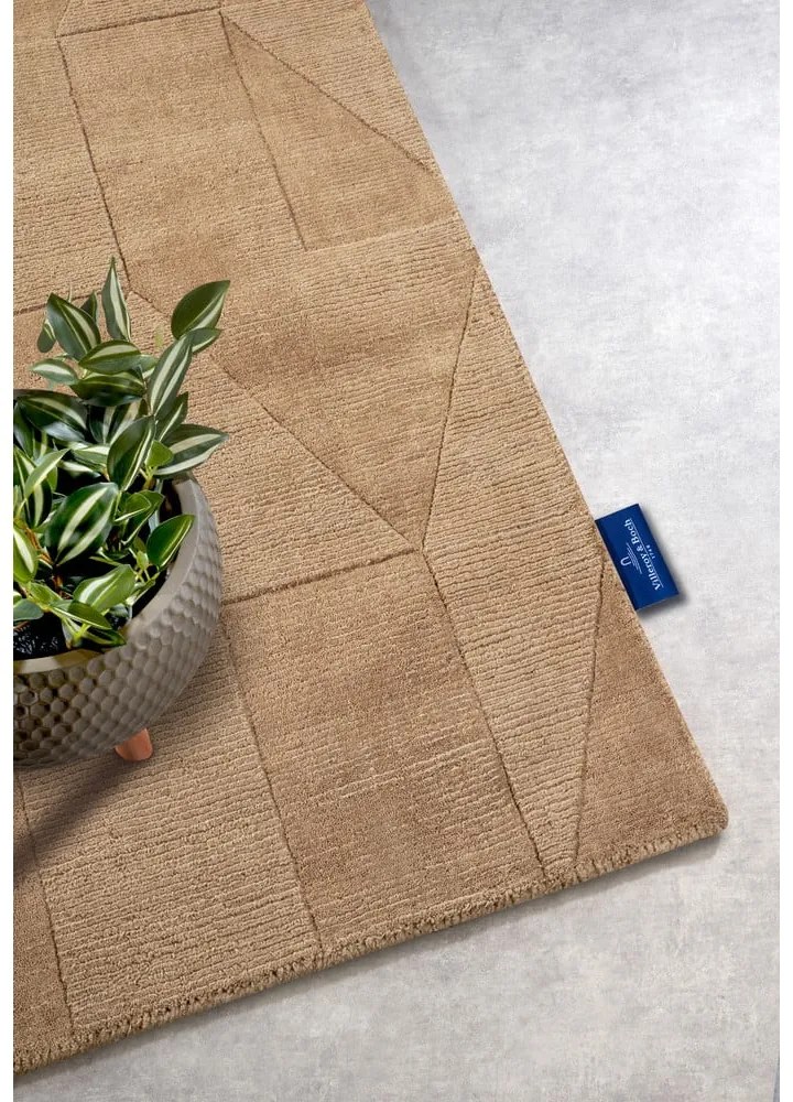 Béžový ručne tkaný vlnený behúň 80x250 cm Ursule – Villeroy&amp;Boch