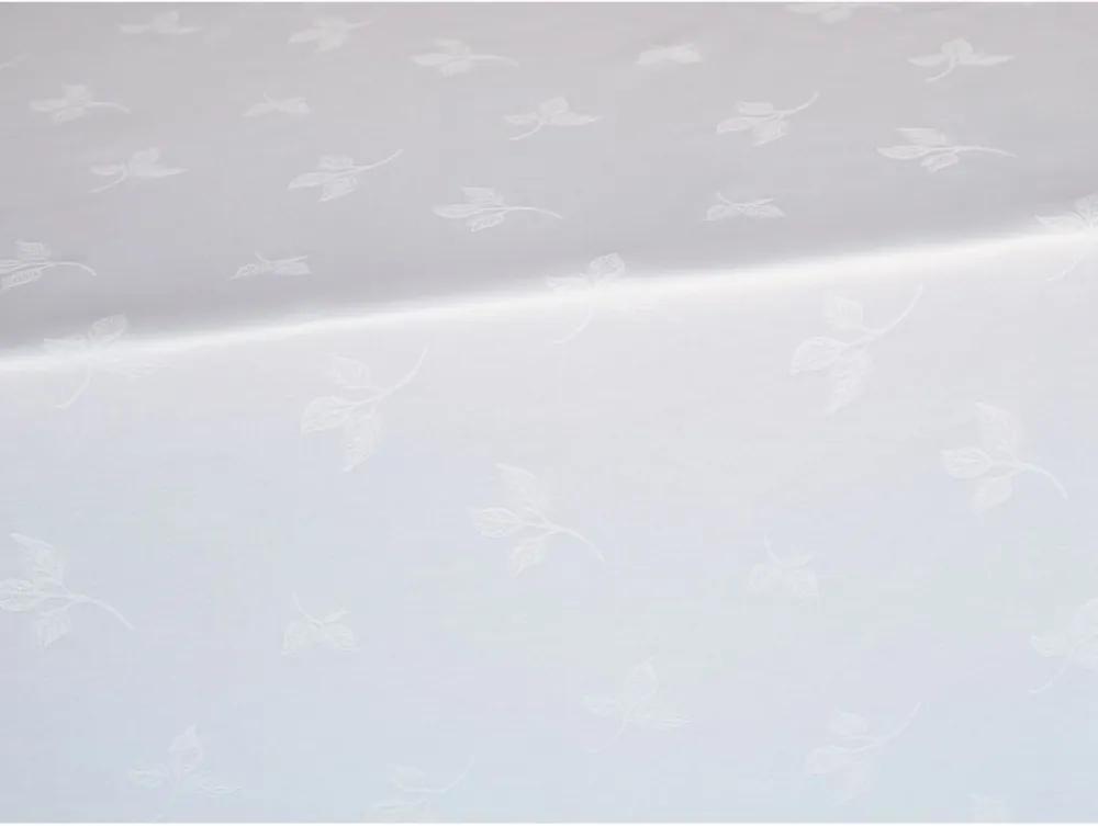 SCANquilt Obrus SOLID lístočky biela 150x180 cm