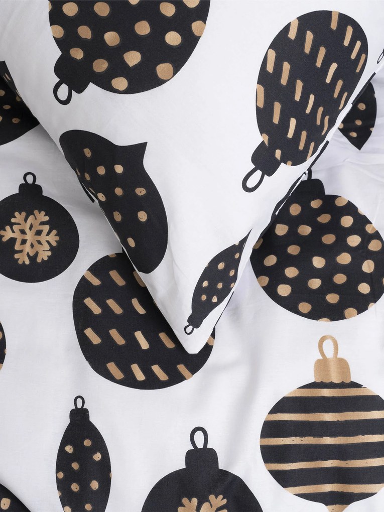 Vianočné bavlnené obliečky Renforcé – Zlaté Vianoce