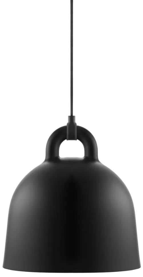 Závesná lampa Bell, malá – čierna