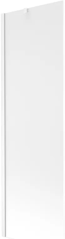 Mexen Next, vaňová zástena 1-krídlová 60 x 150 cm, fixné krídlo, 6 mm námraza sklo, biely profil, 895-060-000-00-30-20