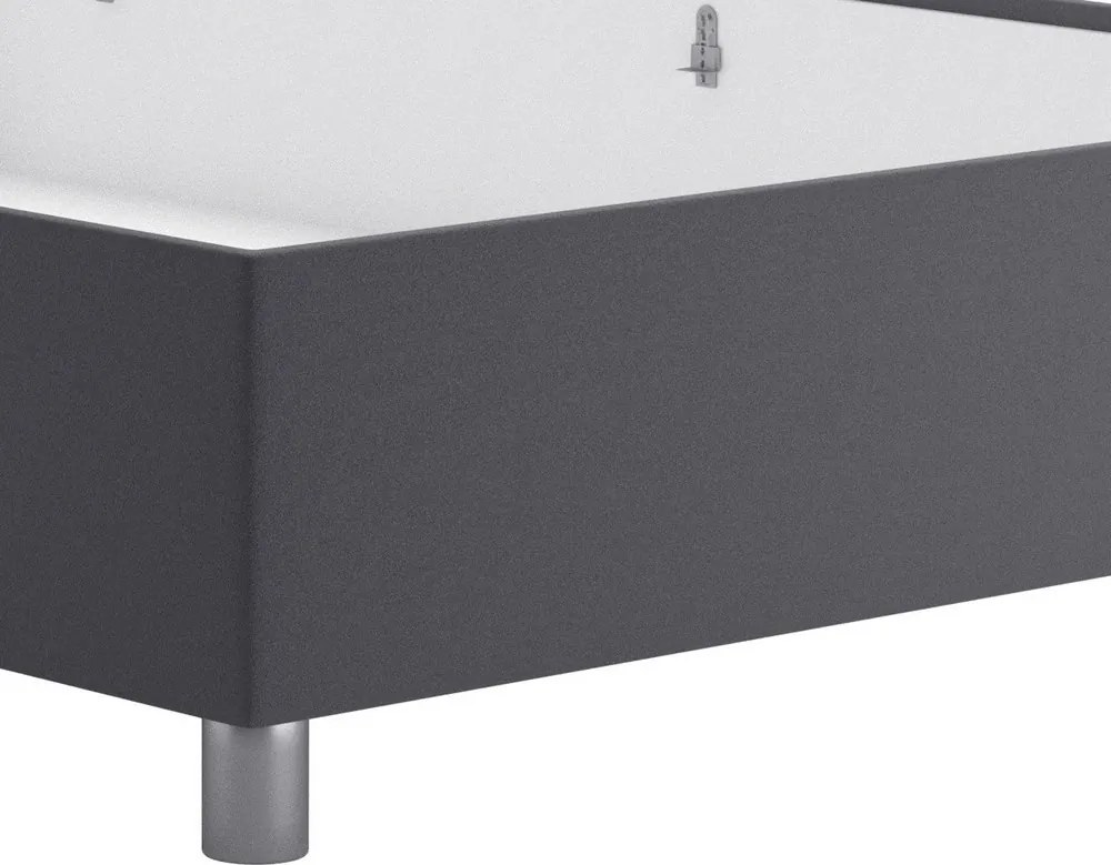 Posteľ Studio 140x200 cm, tmavo šedá látka