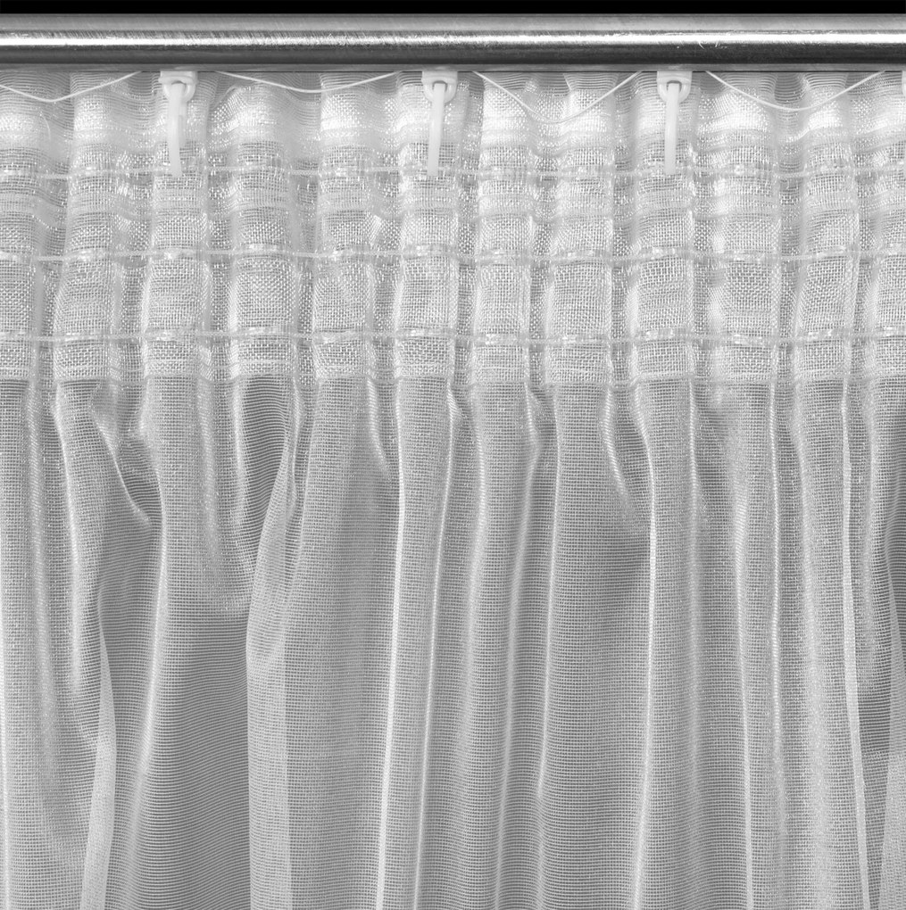 ZÁCLONA NA PÁSKE ELIZA 300X145 CM BIELA