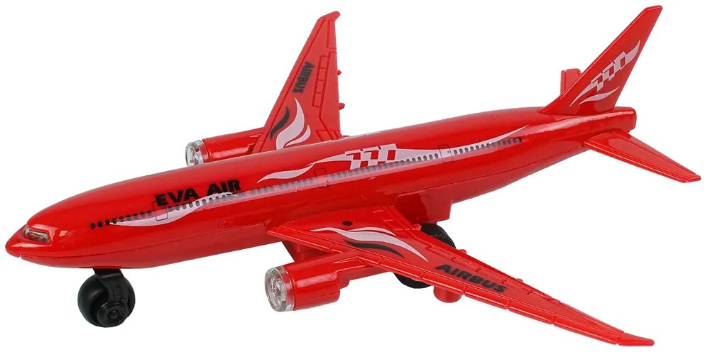 LEAN TOYS Červené dopravné lietadlo