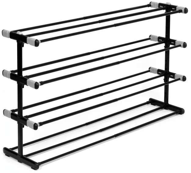 Botník DIANA 4 úrovne, čierny