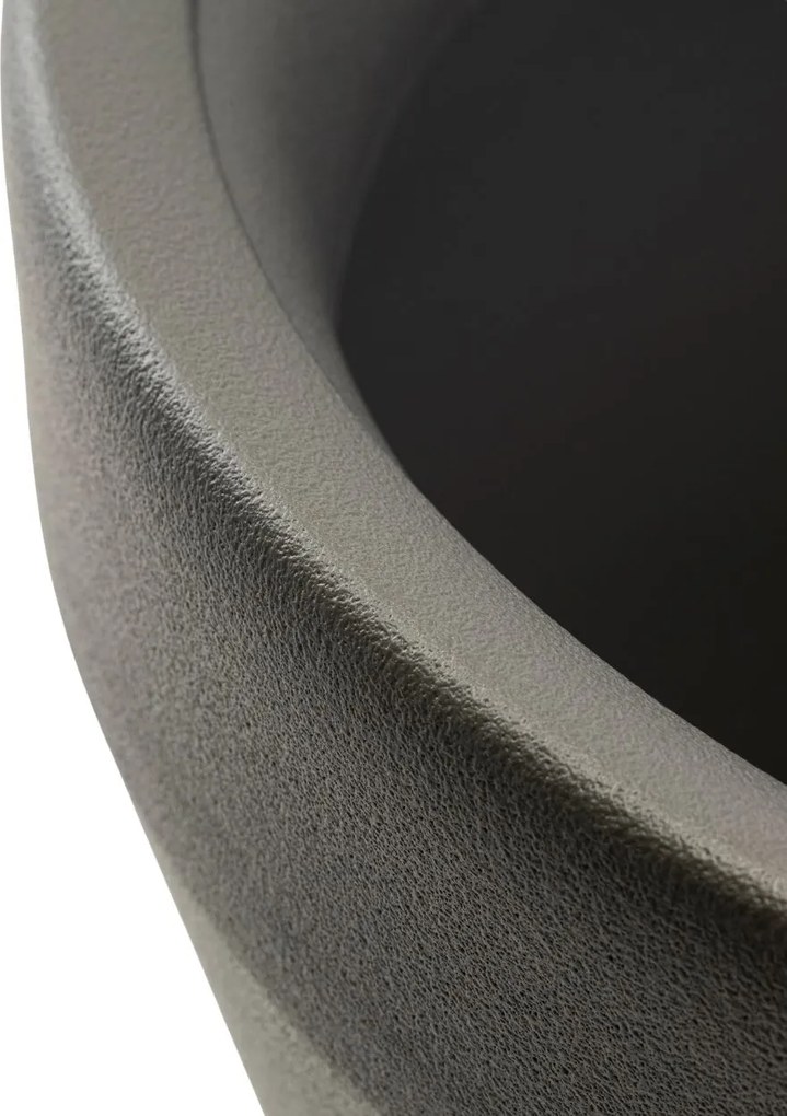 Sada 2 ks květináčů Purea 51,2x39,5/34,9x39,5 cm antracitová