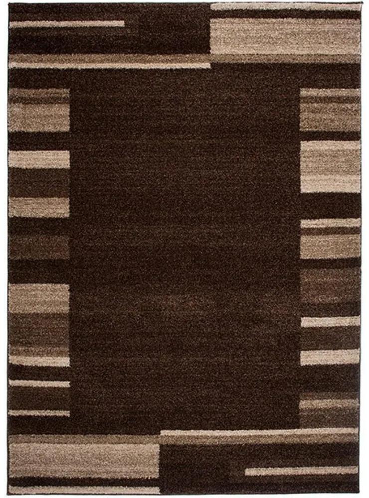 Kusový koberec Talara tmavo hnedý 190x270cm