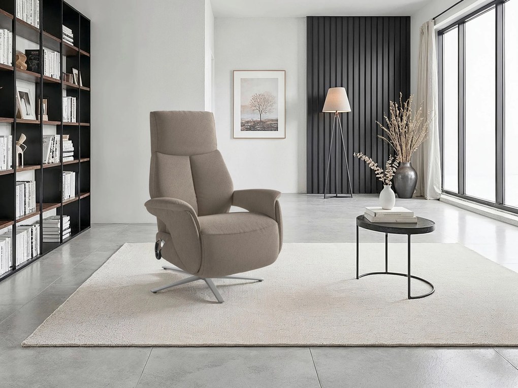 XXXLutz RELAXAČNÉ KRESLO, textil, taupe Sit & More - Online Only obývacie izby - 00014403574R