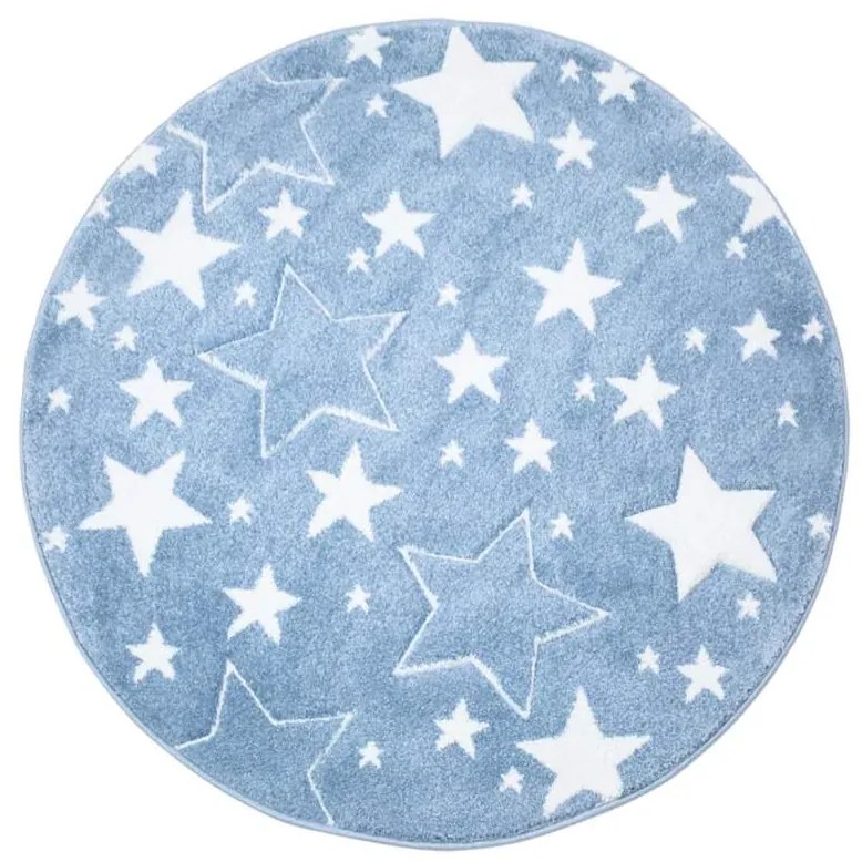 Detský koberec Hviezdy Bueno 1325 modrý