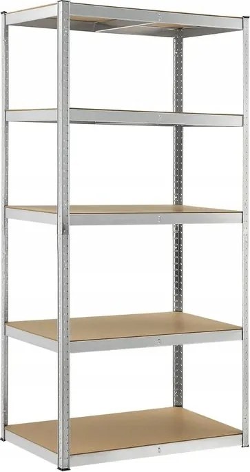 Regál 180x120x60 cm kovový zinkovaný 5-policový, nosnosť 600 kg