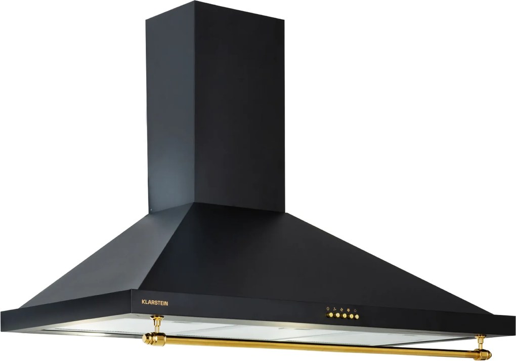 Klarstein Montblanc 90, digestor, 90 cm, nástenný, 610m³/h, LED, lišta, biely