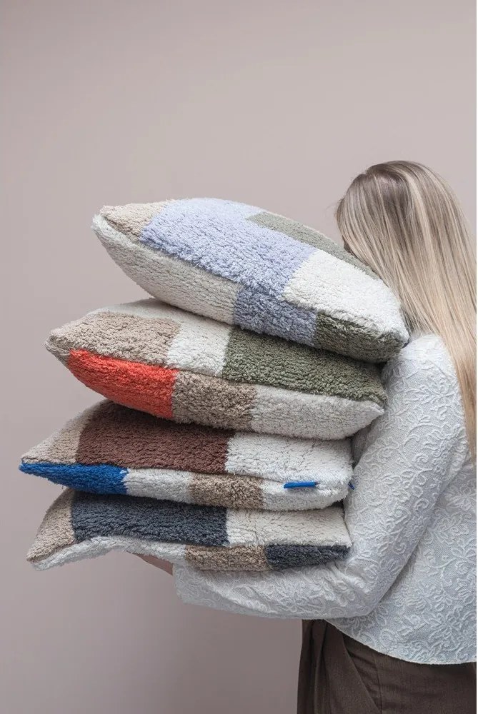 Bavlnená obliečka na vankúš 50x50 cm Brick – Mette Ditmer Denmark