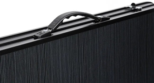 Turistický stolík so stoličkami TRIP 120x60 cm čierny