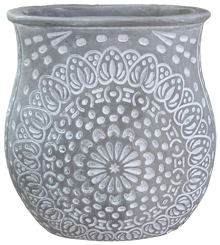 Cementový Kvetináč YS40316 17.5x13x19 cm