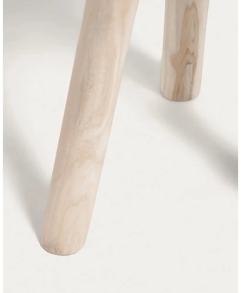 Okrúhly odkladací stolík z tíkového dreva ø 35 cm Glenda – Kave Home