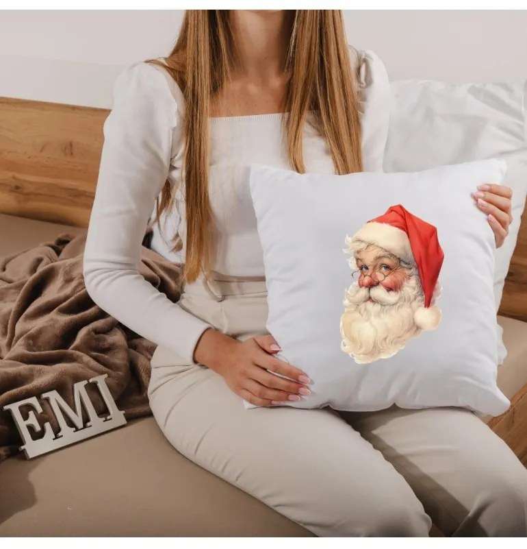 Vianočný vankúš Mikuláš 40x40 cm EMI