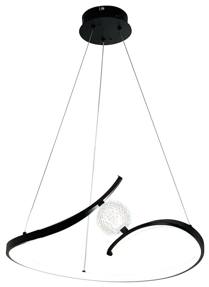 Závesné LED svietidlo Perla, 1x LED 34w, 4000k, b