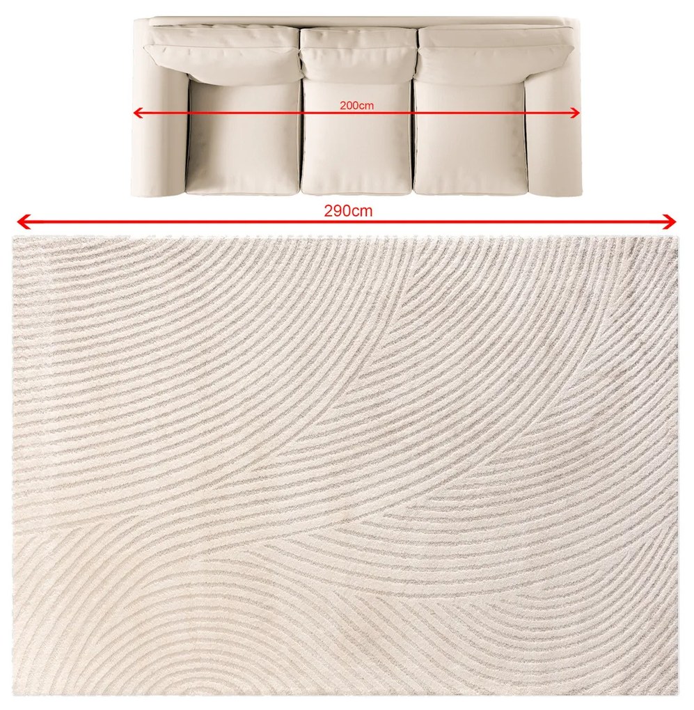 Koberec Travero cream/beige 200x290 cm