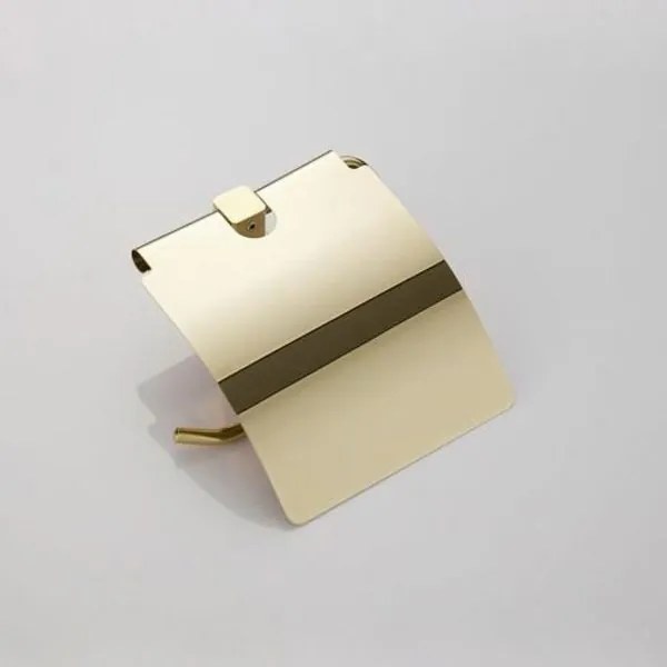 Rea Rea, držiak na toaletný papier s krytom 322199B, zlatá lesklá, REA-06917