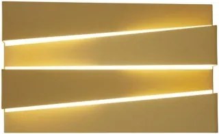 Searchlight 86410GO - LED nástenné svietidlo SECTION LED/18W/230V zlaté