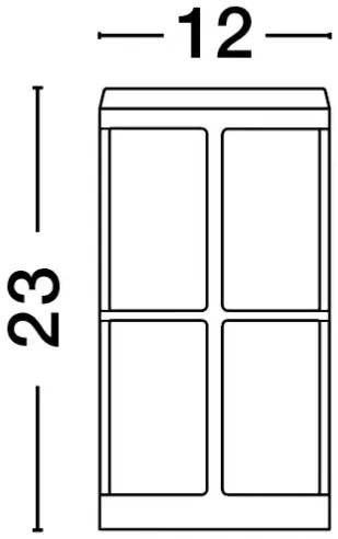 Vonkajšie záhradné svietidlo Stone 12 biele