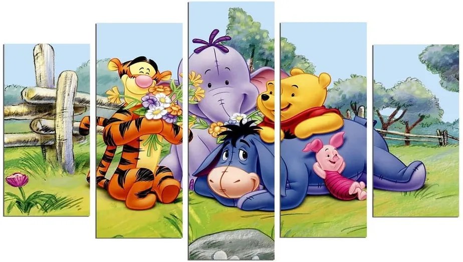 5-dielny obraz Winnie the Pooh