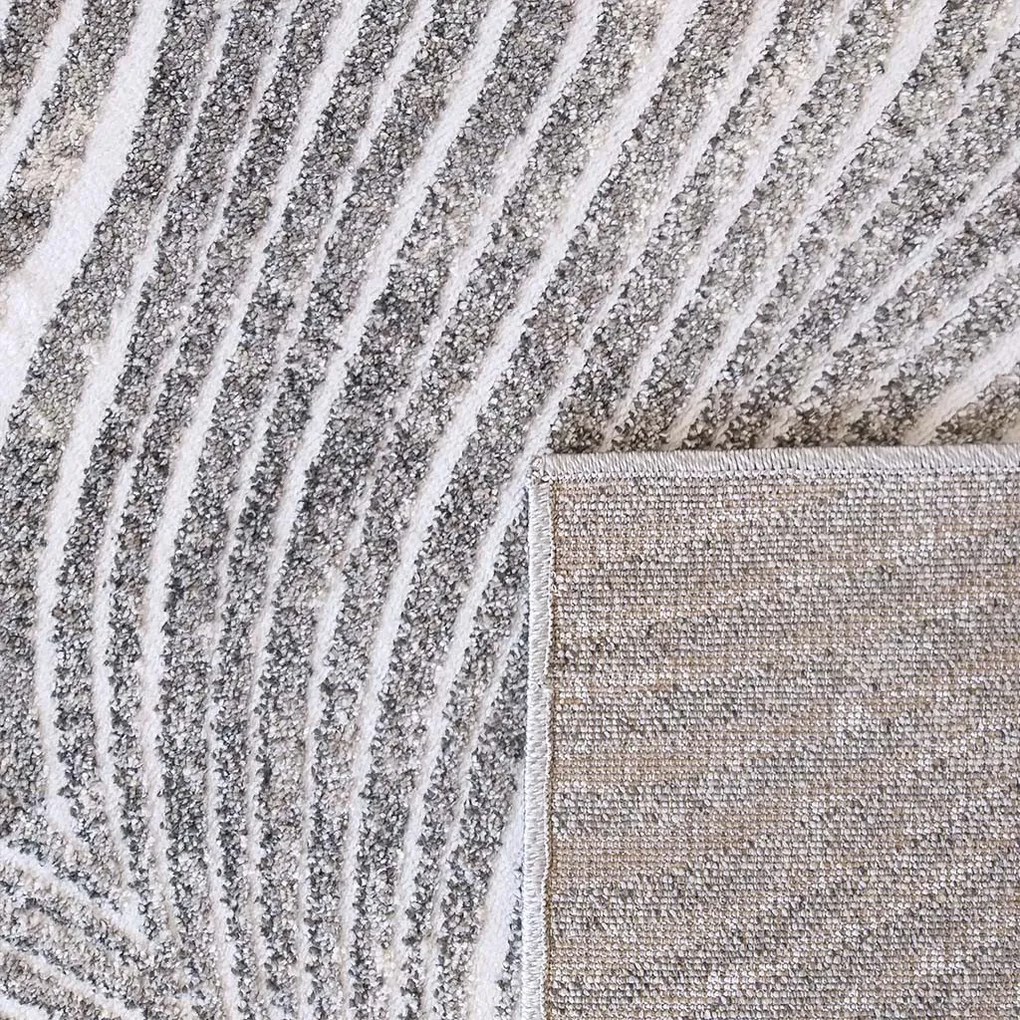 DY Sivý pruhovaný koberec Enigma 06 Rozmer: 80x150 cm