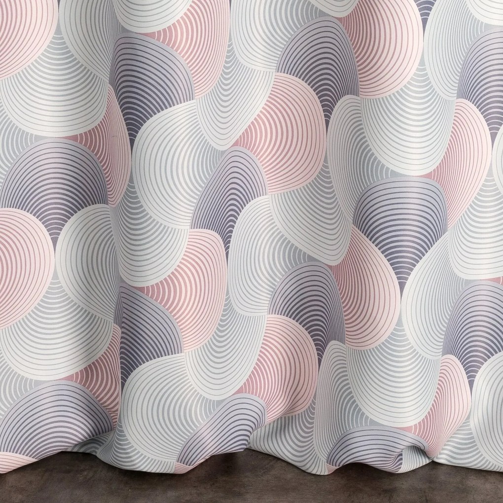 ZATEMŇOVACÍ ZÁVES NA KRÚŽKOCH ASETA 140X250 CM VZOROVANÁ