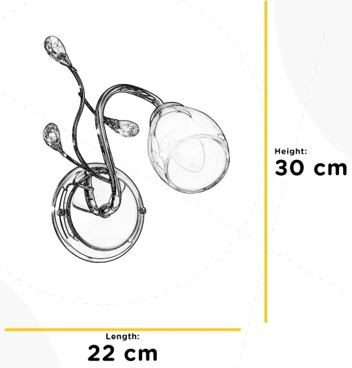 ONLI - Nástenné svietidlo SHARON 1xE14/6W/230V