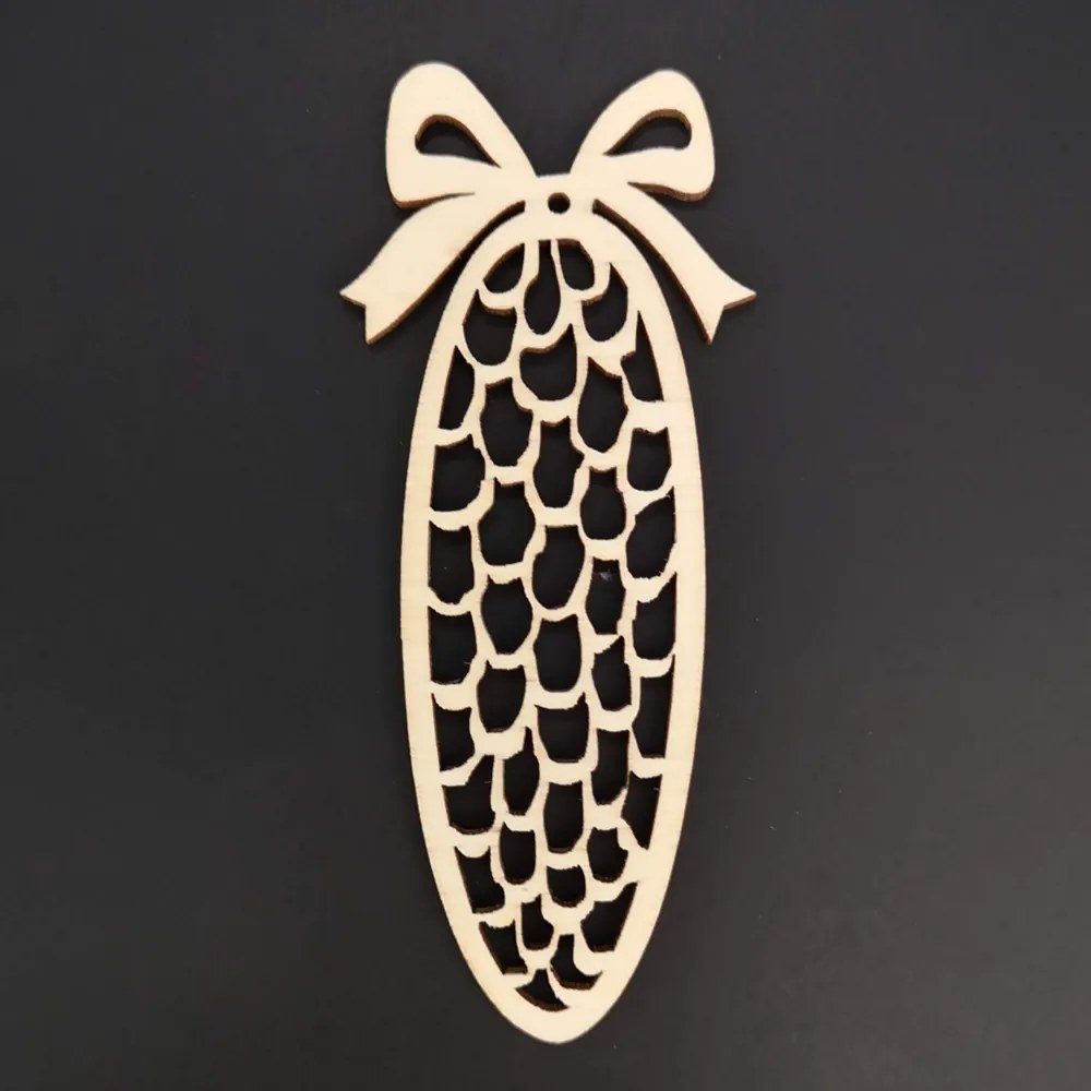 AMADEA Drevená ozdoba šiška 12 cm