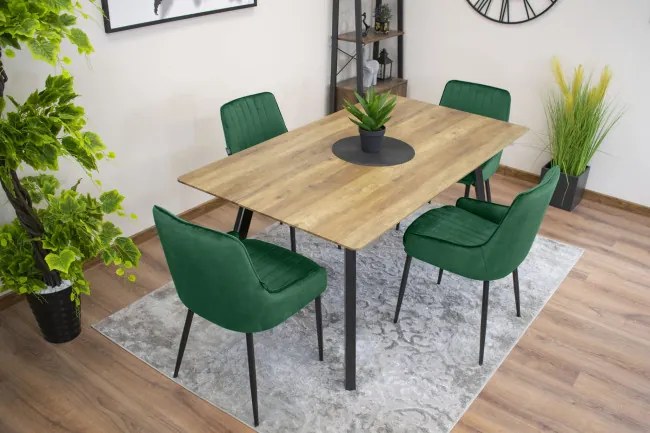 Set jedálenských stoličiek MONZA zelené (4ks)