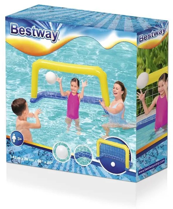 Bránka Bestway® 52123, detská, nafukovacia brána do vody s loptou, 137x66 cm