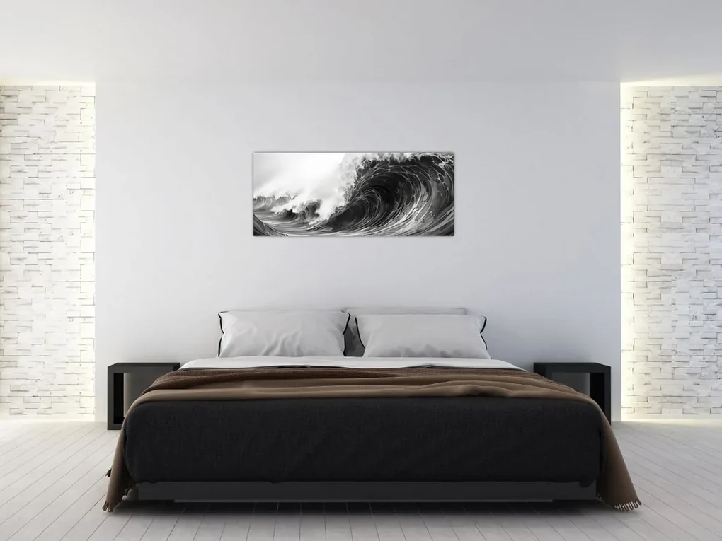 Obraz - Maľba vĺn (120x50 cm)
