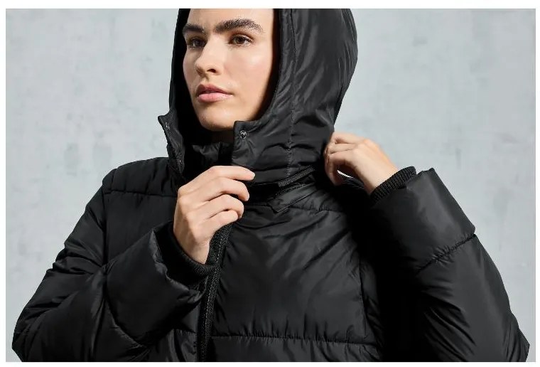 Crivit Dámsky prešívaný kabát 2 v 1 (L (44/46), čierna) (100383578)