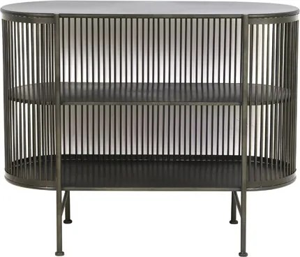 Čierná kovová komoda YINTHE M - 100*40*80 cm