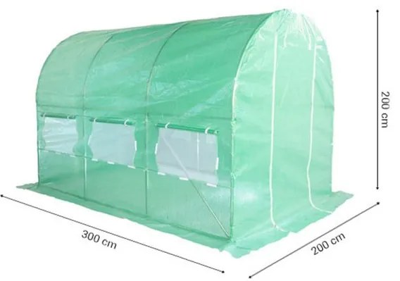 Fóliovník 200 x 300 cm (6 m²) zelený