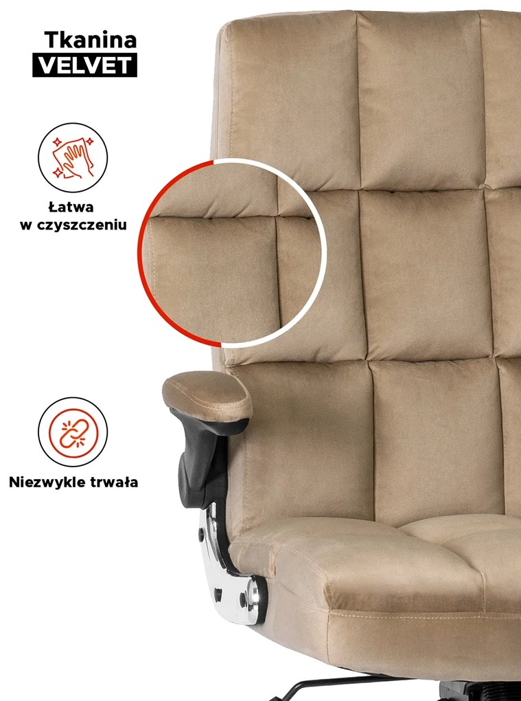 PROXIMA.store - Čalúnené kancelárske kreslo LONDON FARBA: čierna