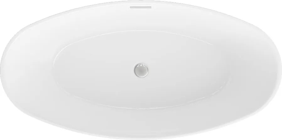 Polimat Akrylátová voľne stojaca vaňa Mango 150x75 POLIMAT-Rozmery: 150x75, POLIMAT-Farba vane: Biela / granat