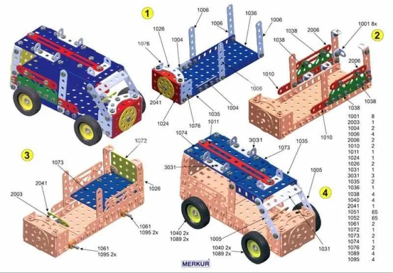 Merkur - Veľký set 3 - 307 ks