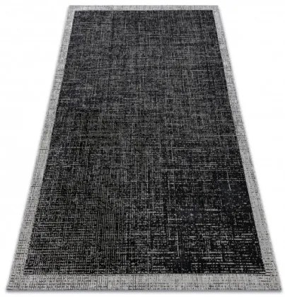 Koberec SIZAL FLOORLUX 20401 černý / stříbrný